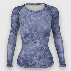 Женский рашгард Абстракция - синий лёд