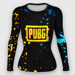 Рашгард женский PUBG огненное лого, цвет: 3D-принт