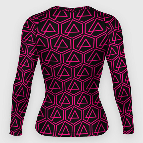 Женский рашгард Linkin park pink logo / 3D-принт – фото 2