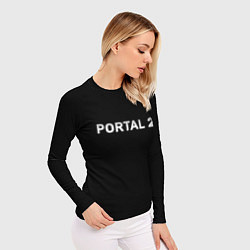 Рашгард женский Portal 2 logo, цвет: 3D-принт — фото 2