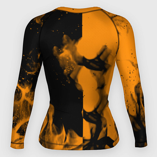Женский рашгард Half life fire orange / 3D-принт – фото 2