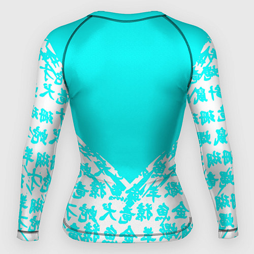 Женский рашгард Cyberpunk neon samurai japan / 3D-принт – фото 2