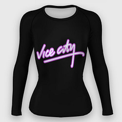 Женский рашгард Vice city logo neon