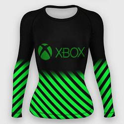Рашгард женский Xbox line green, цвет: 3D-принт