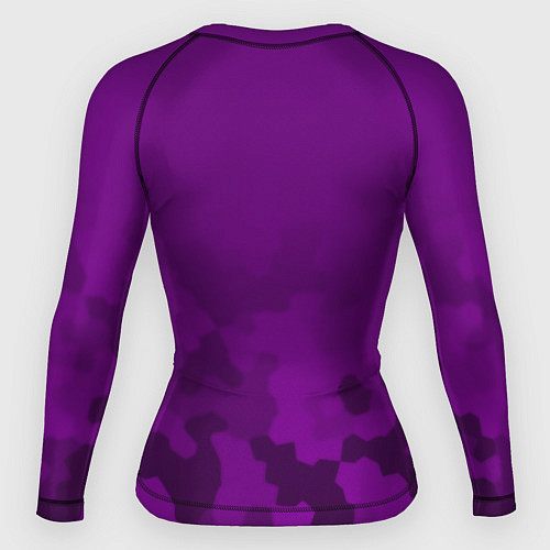 Женский рашгард Inter Miami logo pattern / 3D-принт – фото 2