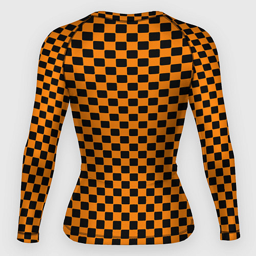 Женский рашгард Half life клетка оранжевая / 3D-принт – фото 2