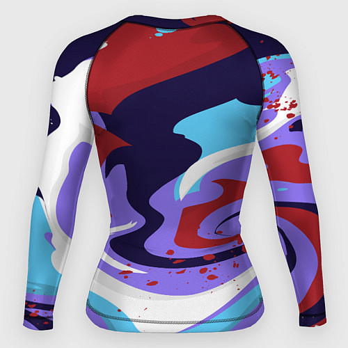 Женский рашгард Клякса абстракция / 3D-принт – фото 2