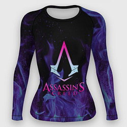 Рашгард женский Assassins Creed flame, цвет: 3D-принт