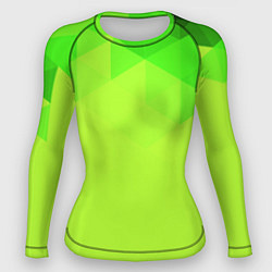 Женский рашгард Кислотная геометрия лайм