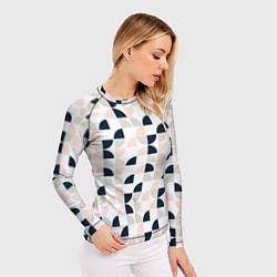 Рашгард женский Узор полукруг, цвет: 3D-принт — фото 2