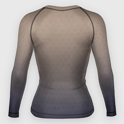 Женский рашгард Jac motors сине-бежевый / 3D-принт – фото 2