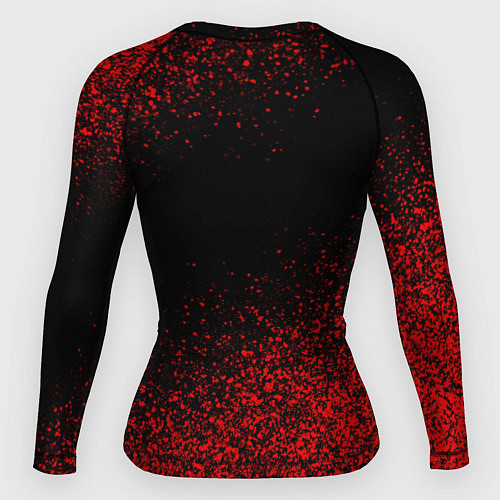 Женский рашгард Jac motors чёрно-красный / 3D-принт – фото 2