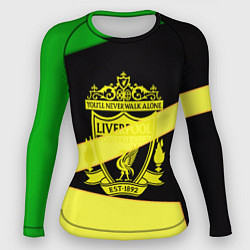 Рашгард женский Liverpool geometry sport, цвет: 3D-принт