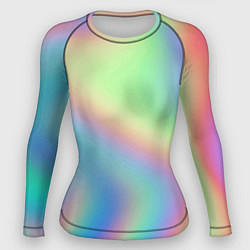 Рашгард женский Бензиновый градиент, цвет: 3D-принт