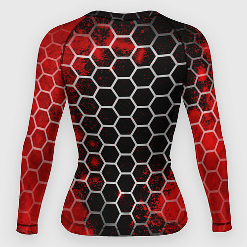 Женский рашгард Герб РФ краски броня / 3D-принт – фото 2