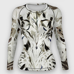 Женский рашгард Black and white abstraction