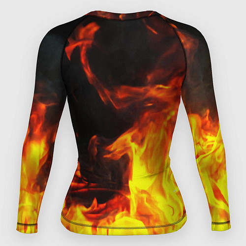 Женский рашгард Samurai fire cyberpunk / 3D-принт – фото 2