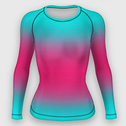 Рашгард женский Градиент текстура неон, цвет: 3D-принт
