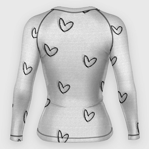 Женский рашгард Надпись будущий учитель / 3D-принт – фото 2