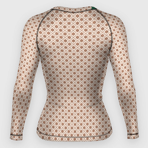 Женский рашгард Гусси - зелено-красная полоса / 3D-принт – фото 2