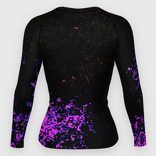 Женский рашгард Неоновые краски вайссити / 3D-принт – фото 2