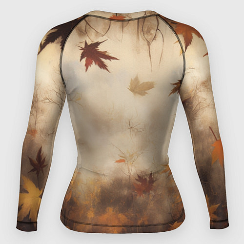 Женский рашгард Осенний кролик в шарфе / 3D-принт – фото 2