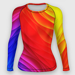Женский рашгард Абстрактные волны текстура