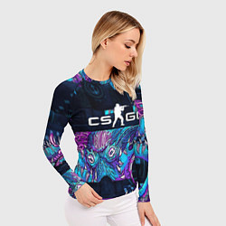 Рашгард женский CS GO neon blob, цвет: 3D-принт — фото 2