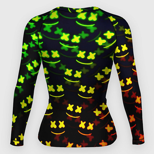 Женский рашгард Marshmello кислотный / 3D-принт – фото 2