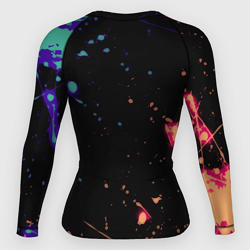 Женский рашгард Serious Sam краски текстура / 3D-принт – фото 2