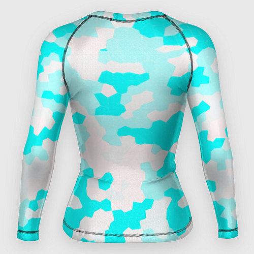 Женский рашгард Doom лого камуфляж / 3D-принт – фото 2