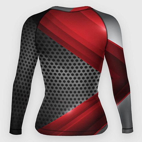 Женский рашгард Mercedes benz текстура метал / 3D-принт – фото 2