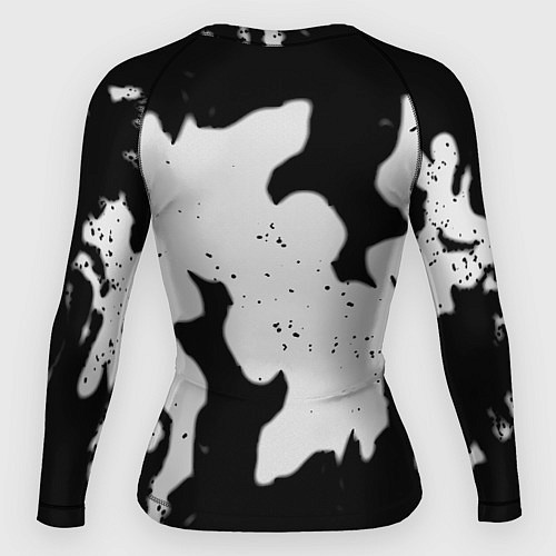 Женский рашгард Серый огонь герб / 3D-принт – фото 2