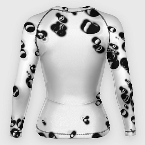 Женский рашгард Samurai черные краски текстура / 3D-принт – фото 2