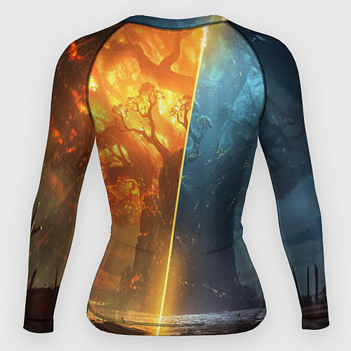 Женский рашгард DOTA 2 лес эльфов / 3D-принт – фото 2