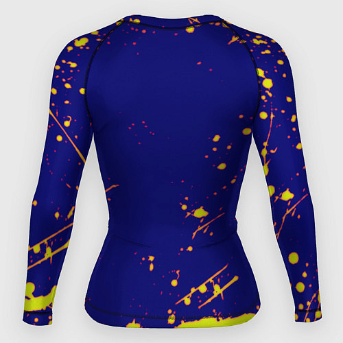 Женский рашгард Cyberpunk краски брызги / 3D-принт – фото 2
