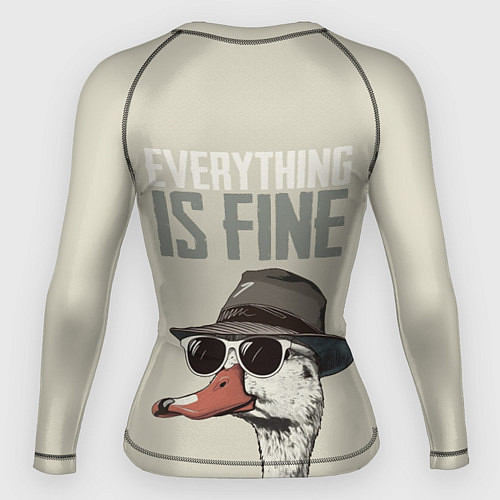 Женский рашгард Гусь - все хорошо / 3D-принт – фото 2
