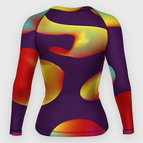Женский рашгард Dota 2 неоновая абстракция / 3D-принт – фото 2
