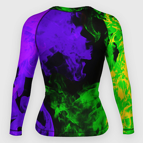 Женский рашгард Dead by daylight neon flame / 3D-принт – фото 2