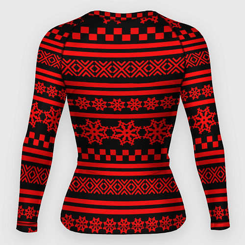 Женский рашгард Quake winter pattern / 3D-принт – фото 2