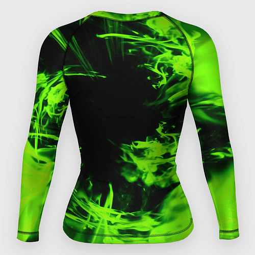 Женский рашгард Half life кислотное лого огонь / 3D-принт – фото 2