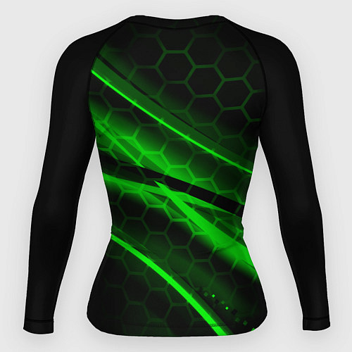 Женский рашгард Starcraft 2 кислотные соты линии / 3D-принт – фото 2