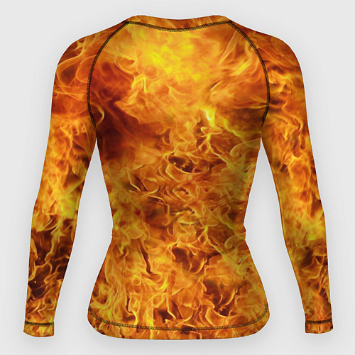 Женский рашгард Весь в огне / 3D-принт – фото 2