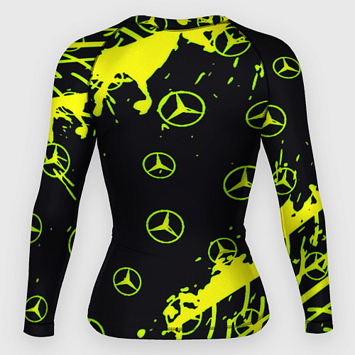 Женский рашгард Mercedes кислотные логотипы / 3D-принт – фото 2
