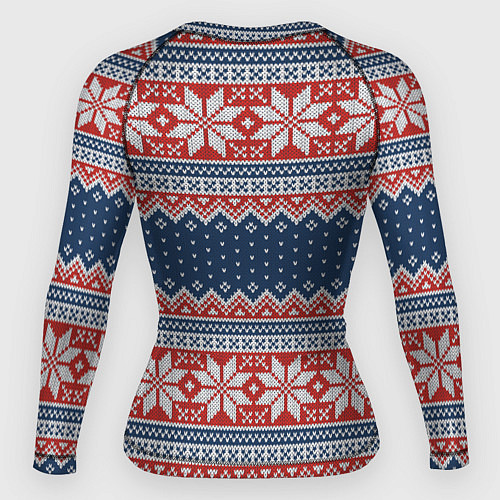 Женский рашгард Knitted Pattern / 3D-принт – фото 2