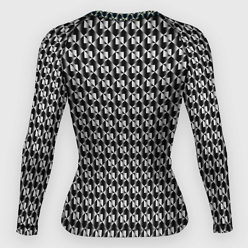 Женский рашгард Стильный металл / 3D-принт – фото 2