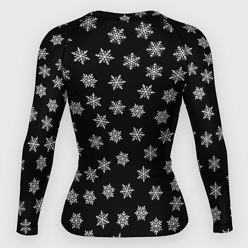 Женский рашгард Снежная ночь / 3D-принт – фото 2