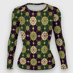 Рашгард женский Винтажная плитка, цвет: 3D-принт