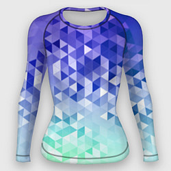 Рашгард женский Градиентная геометрия, цвет: 3D-принт