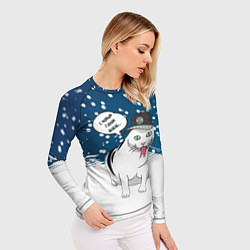 Рашгард женский Котозмей Бендер - 2025, цвет: 3D-принт — фото 2